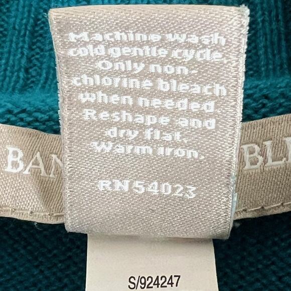 Banana Republic Womens Sweater XL Teal Button Cowl Neck Long Sleeve 100% Cotton - Picture 5 of 5